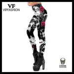 Legging Tête de Mort Zombie Calavera - Crâne Passion