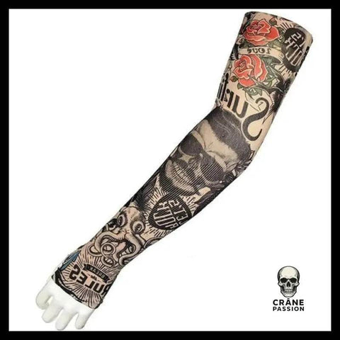 Manchette Faux Tatouage Skull - Crâne Passion