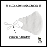 Masque Rock and Roll Enflammé - Crâne Passion