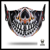 Masque Rock and Roll Enflammé - Crâne Passion