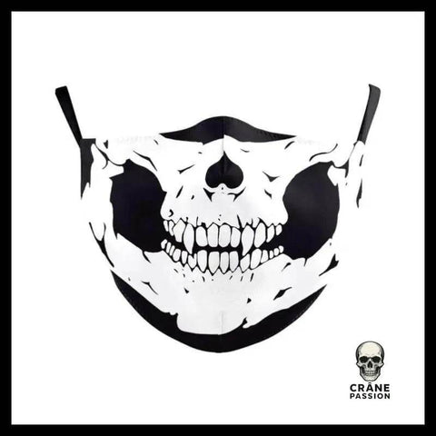 Masque Tête de Mort Blanche - Crâne Passion