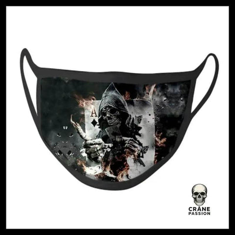 Masque Tete de Mort Cartes - Crâne Passion