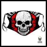 Masque Tête de Mort Crânes Rouge et Blanc - Crâne Passion