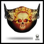 Masque Tête de Mort Enflammée - Crâne Passion