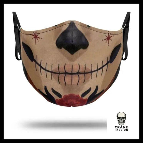 Masque Tête de Mort Mexicaine Vintage - Crâne Passion