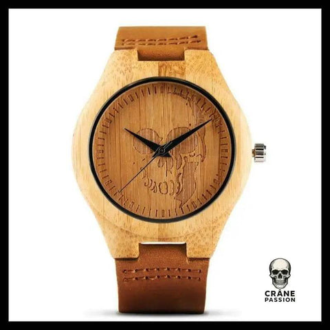 Montre en Bois Homme - Crâne Passion
