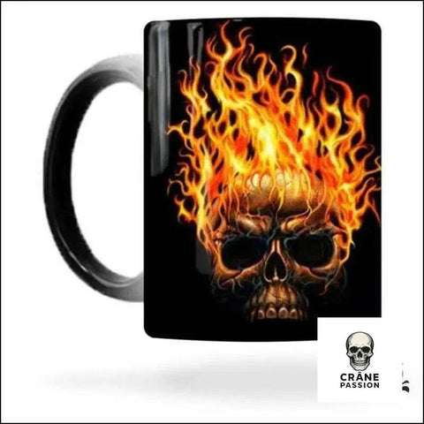 Mug Crâne en Feu - Crâne Passion