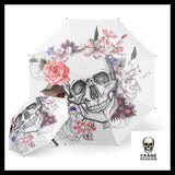 Parapluie Tête de Mort Blanche - Crâne Passion