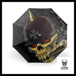 Parapluie Tête de Mort Casque - Crâne Passion
