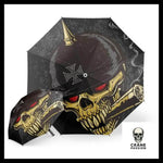 Parapluie Tête de Mort Casque - Crâne Passion