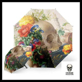 Parapluie Tête de Mort Fleurie - Crâne Passion