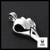 Pendentif Crâne de Corbeau (Cuir) - Crâne Passion