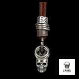 Pendentif Skull (Cuir) - Crâne Passion
