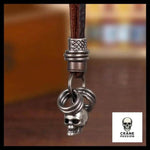 Pendentif Skull (Cuir) - Crâne Passion
