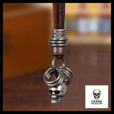 Pendentif Skull (Cuir) - Crâne Passion