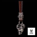 Pendentif Skull (Cuir) - Crâne Passion