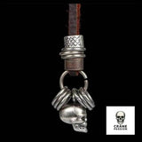 Pendentif Skull (Cuir) - Crâne Passion