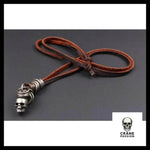 Pendentif Skull (Cuir) - Crâne Passion