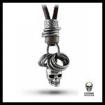 Pendentif Skull (Cuir) - Crâne Passion