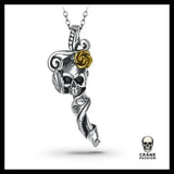Pendentif Tête de Mort Femme (Argent) - Crâne Passion