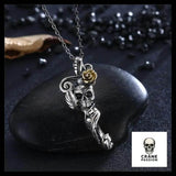 Pendentif Tête de Mort Femme (Argent) - Crâne Passion