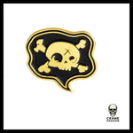 Pin's Tête de Mort Bulle Bd Jaune - Crâne Passion