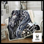 Plaid Licorne - Crâne Passion
