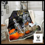 Plaid Tête de Mort Macabre - Crâne Passion