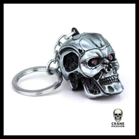 Porte-clé Tête de Mort en Métal - Crâne Passion