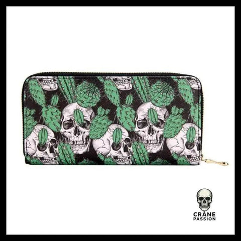 Portefeuille Tête de Mort Cactus - Crâne Passion