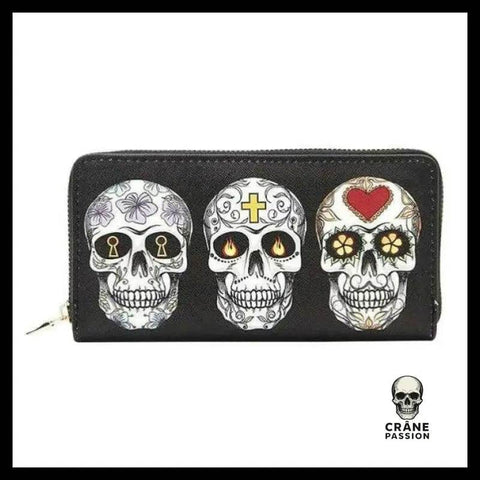 Portefeuille Tête de Mort Calaveras - Crâne Passion