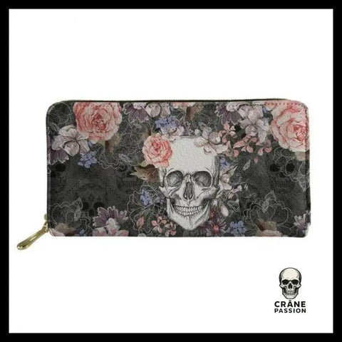 Portefeuille Tête de Mort Femme Gothique - Crâne Passion