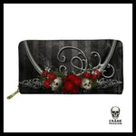 Portefeuille Tête de Mort Gothique Punk - Crâne Passion