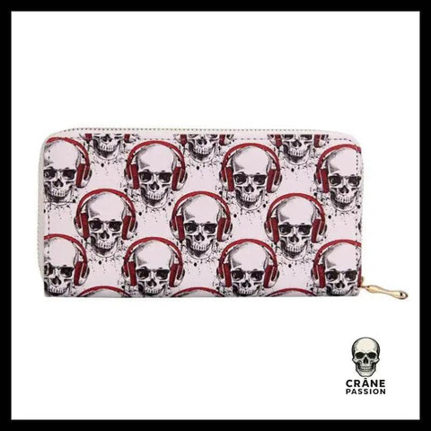 Portefeuille Tête de Mort En Musique - Crâne Passion
