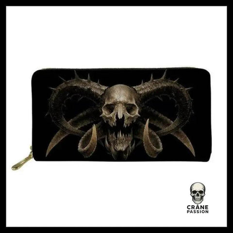 Portefeuille Tête de Mort Satan Skull - Crâne Passion