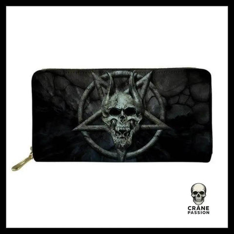 Portefeuille Tête de Mort Satanique - Crâne Passion