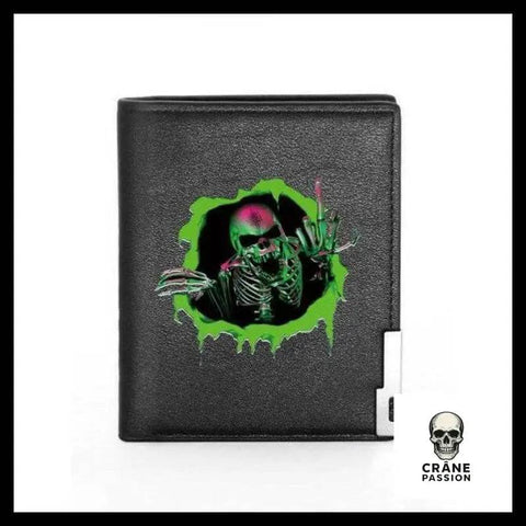 Portefeuille Tête de Mort Zombie - Crâne Passion