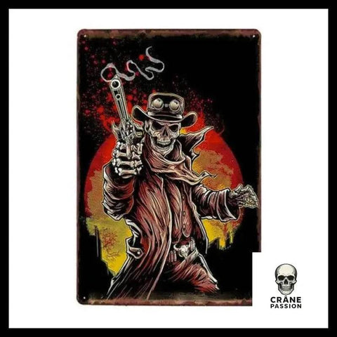 Poster Cowboy - Crâne Passion