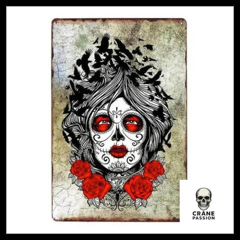 Poster Crâne Mexicain Catrina - Crâne Passion