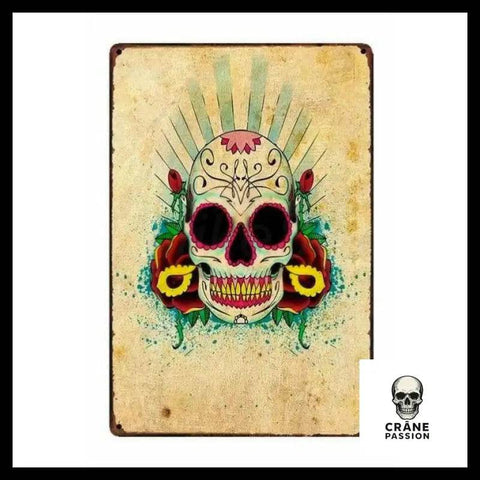 Poster Punk Art - Crâne Passion