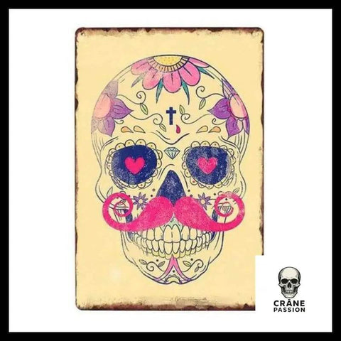 Poster Punk Vintage - Crâne Passion