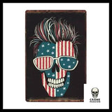 Poster Tête de Mort Américaine - Crâne Passion