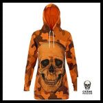 Robe Pull Orange <br/> Tête de Mort - Crâne Passion