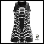 Robe Squelette Noir - Crâne Passion
