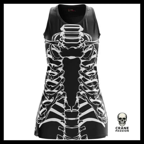 Robe Squelette Noir - Crâne Passion