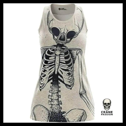 Robe Squelette Noir et Blanc - Crâne Passion