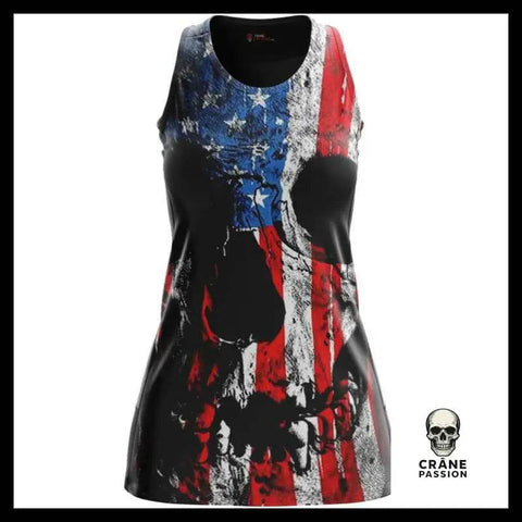 Robe Tête de Mort Américaine - Crâne Passion