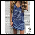Robe Tête de Mort Bleu - Crâne Passion