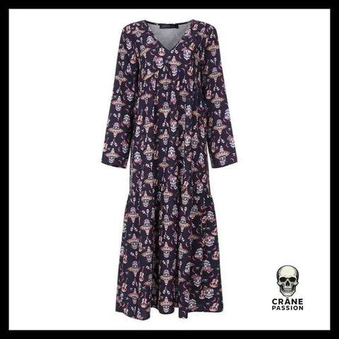 Robe Tête de Mort Chapeau Mexicain - Crâne Passion
