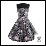 Robe Tête de Mort Fleurie - Crâne Passion